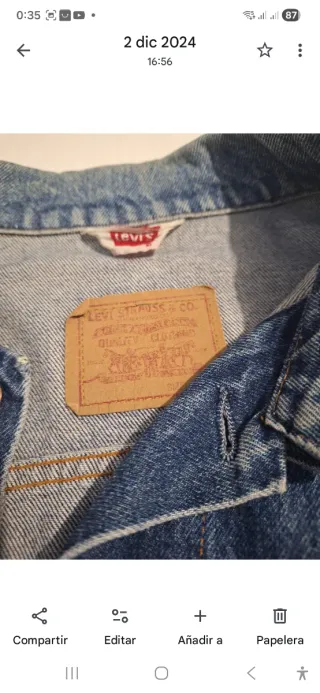 Chaqueta Levi's Azul