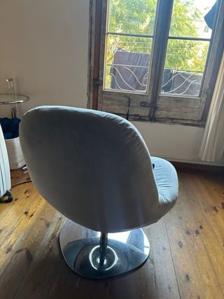 Butaca ikea TIRUP Egg retalizada azul