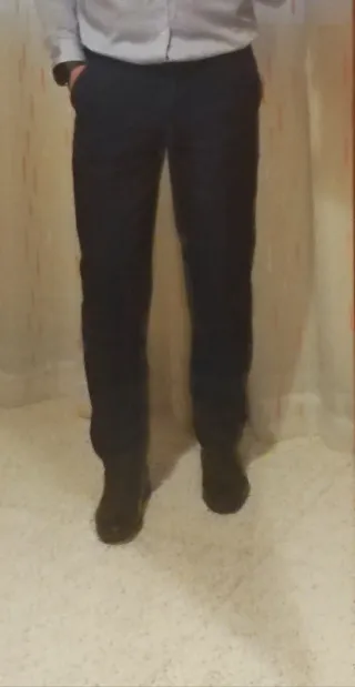 Traje de verano azul marino