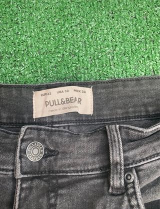 Pantalón Vaquero Gris Pull&Bear