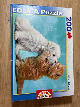 Puzzle Educa 200 piezas gato y perro