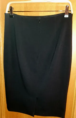 Traje blazer y falda lápiz negro