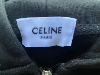 Felpa con cappuccio Celine nera