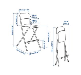 2 Taburetes Altos Ikea Blancos