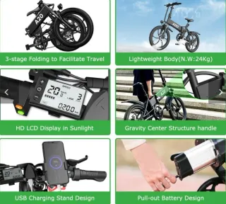 Bicicleta Eléctrica plegable Ado A20f Fat Bike