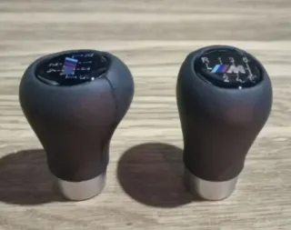 Pomo de palanca de cambios BMW piel negra corto M