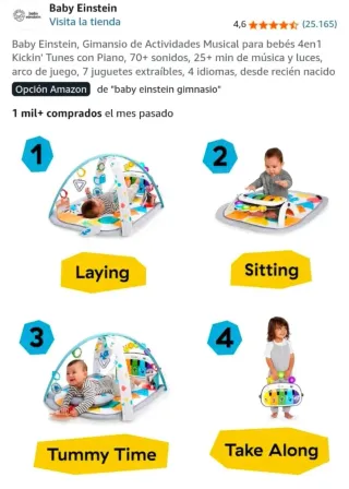 Gimnasio Bebé Baby Einstein Kickin' Tunes