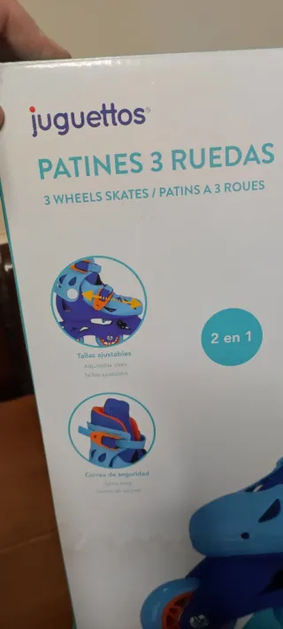 Patines en línea ajustables 3 ruedas