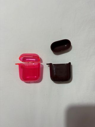 Fundas para Airpods (Rosa y Marrón)