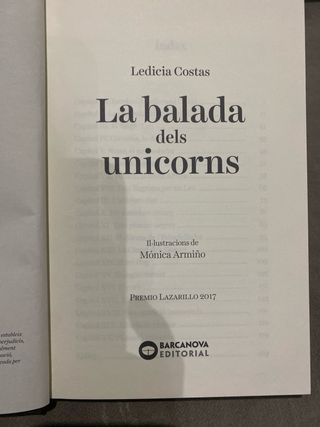 La balada dels unicorns