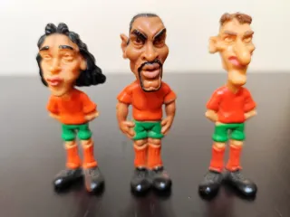 9 Bonecos Caricatura Seleção Portugal Euro 96