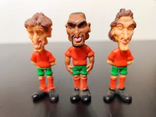 9 Bonecos Caricatura Seleção Portugal Euro 96