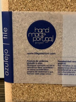 "Tile Passion-Hand Made Portugal"-Réplica Azulejo