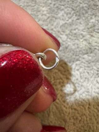 Pendente anjo em prata com contraste