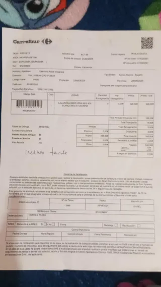 Lavadora Beko WRA 8615 XW 8Kgs 1200 rpm