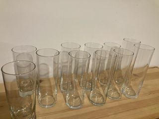 Pack 11 Vasos Tubo Cristal