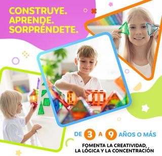 Bloques Construcción Magnéticos 80 Piezas