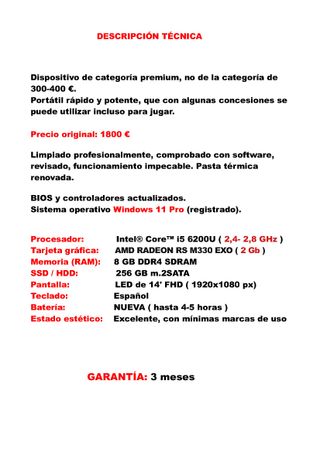 PARA JUGAR -Dell Latitude 3480 ( i5 8GB 256GB )