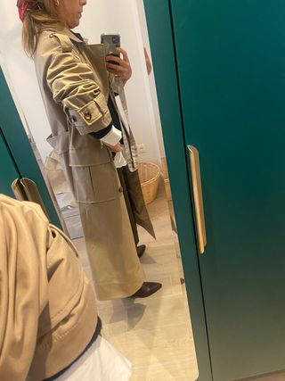 Gabardina Beige/Marrón