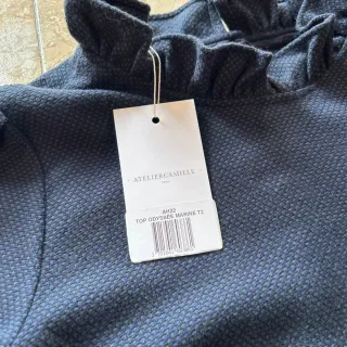 Atelier Camille Top Azul Marino Talla S