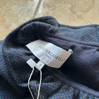 Atelier Camille Top Azul Marino Talla S