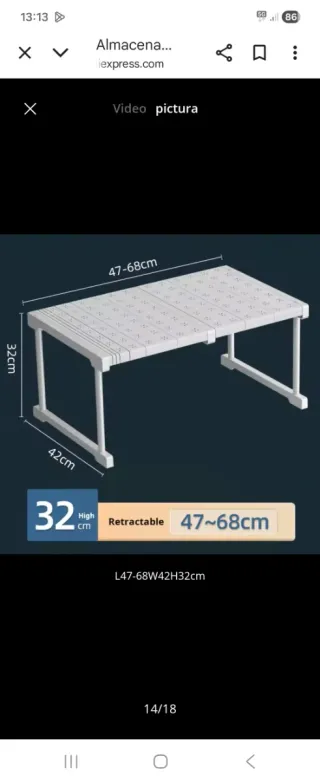 Baldas apilables para armario