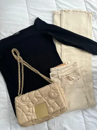 Zara Camiseta Manga Larga M palabra de honor