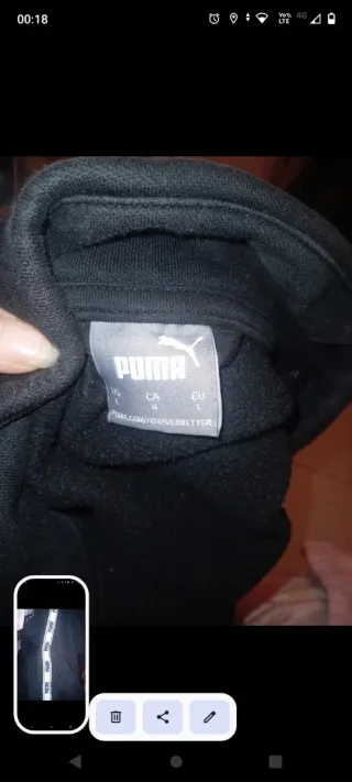 Felpa Puma uomo L felpata