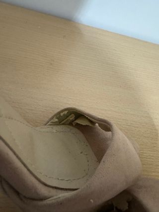 Sandalias Franchesco Beige Tacón Plataforma