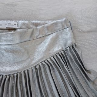 Falda Zara tablas metalizada T. 13/14