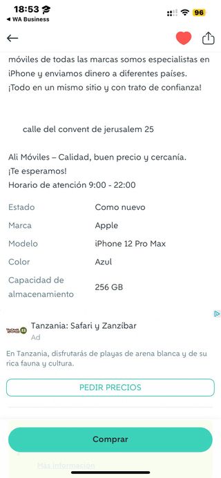 iPhone 12 Pro Max Azul 512GB