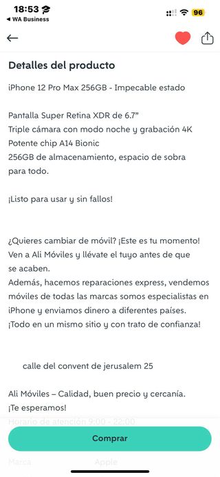 iPhone 12 Pro Max Azul 512GB