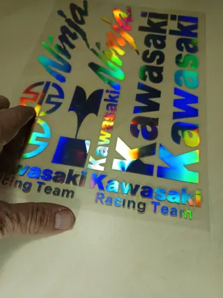 Pegatinas Holográficas Kawasaki Ninja
