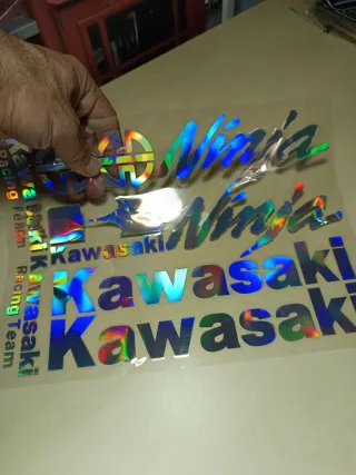 Pegatinas Holográficas Kawasaki Ninja