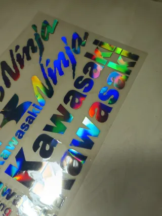 Pegatinas Holográficas Kawasaki Ninja