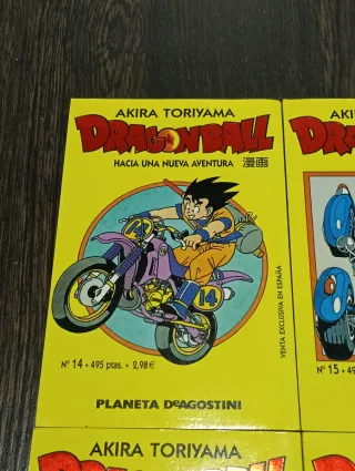 Dragón ball tomos amarillos del 14 al 20 manga