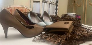 Zapatos Pepa Navarro Talla 38 Oro y Plata