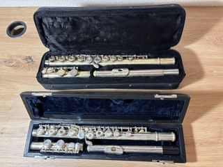 Dos flautas Travessera Plata