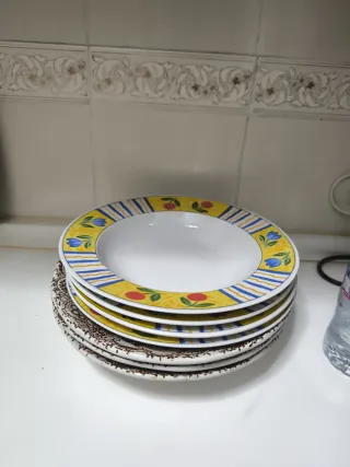 6 Platos Soperos Grandes