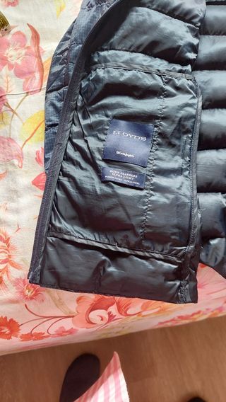 Plumífero mujer azul