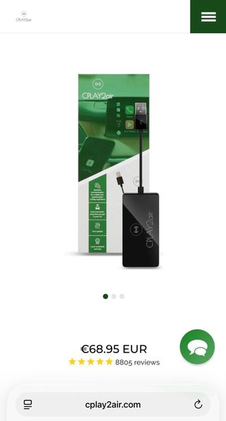 CPLAY2air Apple CarPlay Inalámbrico NUEVO