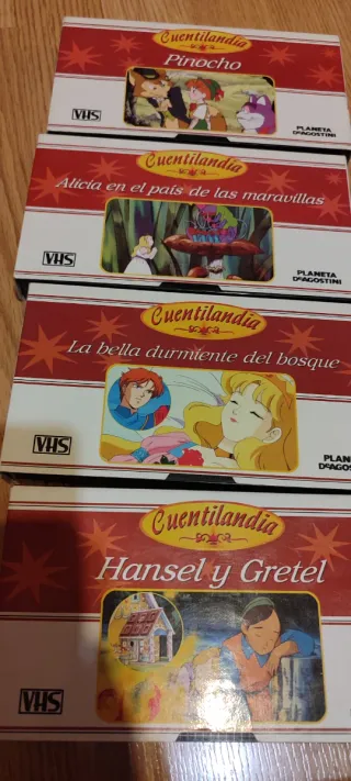 Lote 4 Cintas VHS Cuentilandia (Español)