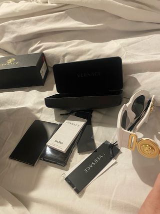 Occhiali da sole Versace bianchi