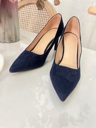 Tacones Zara Azul Marino