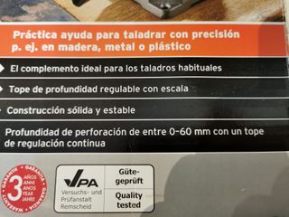 Soporte taladro Powerfix con tornillo