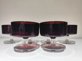 6 Copas de champán o postre vintage marca Luminarc