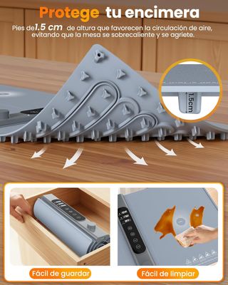 Bandeja Calienta Platos 3 Zonas independientes