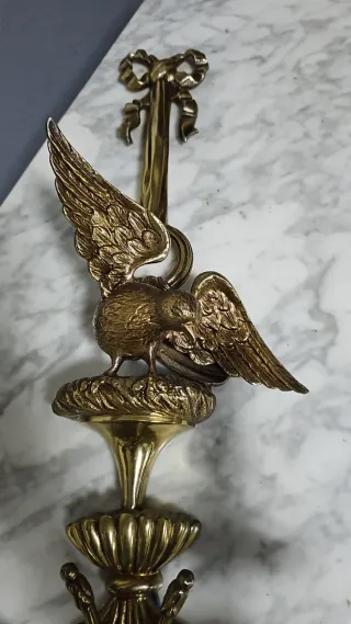 Lámpara de pared de bronce estilo clásico