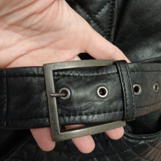 Chaqueta Zara Cuero Negra