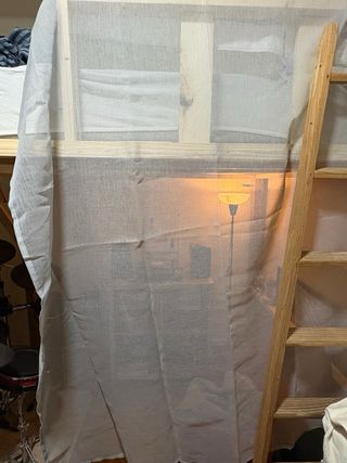 Cortinas translúcidas 140x160 cm gris